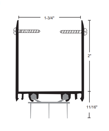 NGP 92T Extended Door Shoe w/ Thermoplastic Insert