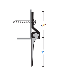 NGP 97V Vinyl Door Sweep