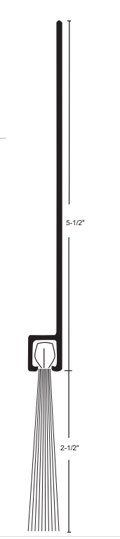 NGP H614 Nylon Brush Perimeter Seal