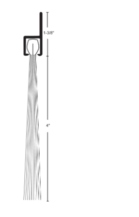 NGP I-615 Nylon Brush Perimeter Seal