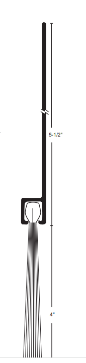 NGP I-616 Nylon Brush Perimeter Seal