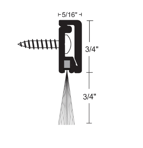 NGP 673 Concealed Fastener w/ Nylon Brush Sweep