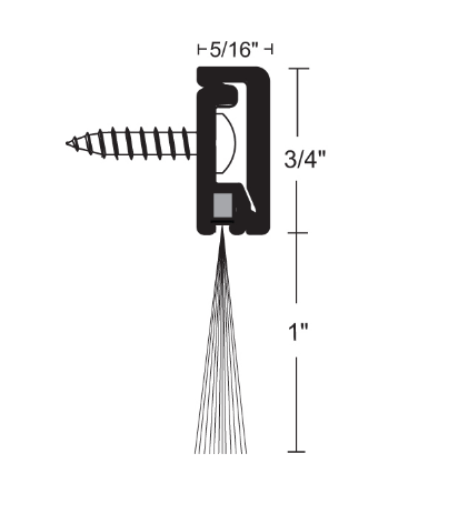 NGP 674 Concealed Fastener w/ Nylon Brush Sweep