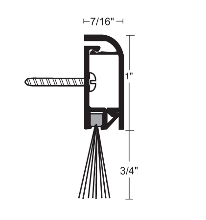 NGP 678 Concealed Fastener Nylon Brush Sweep