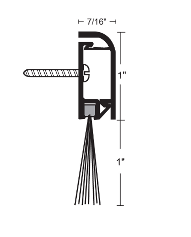 NGP 679 Concealed Fastener Nylon Brush Sweep
