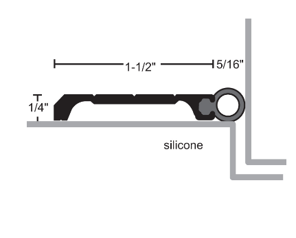 NGP 700ES Aluminum Silicone Perimeter Seal