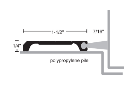 NGP 701P Aluminum Polypropylene Pile Perimeter Seal