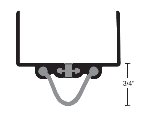 NGP 816N Neoprene Thermal Break Door Shoe