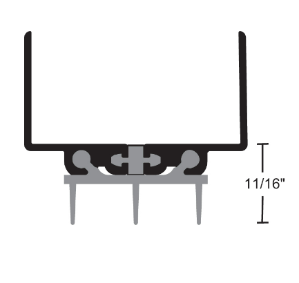 NGP 816T Thermoplastic Thermal Break Door Shoe