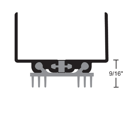 NGP 816T6 Thermoplastic Thermal Break Door Shoe