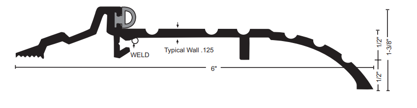 NGP 885 Offset Bumper Seal Threshold