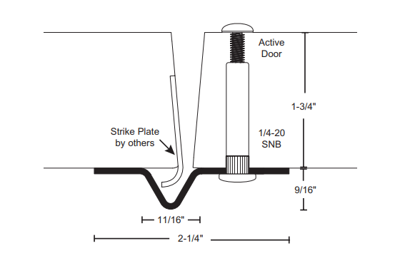 NGP 1390SP Steel Security Astragal