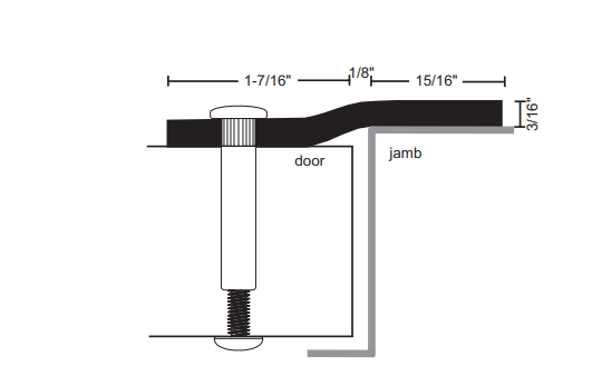 NGP 1392SP Steel Security Astragal