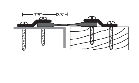 NGP 9125 Smoke Rated Astragal Seal Set