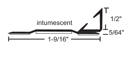 NGP 9500DKB X 5020B Intumescent Fire Seal w/ Smoke Seal - DKB