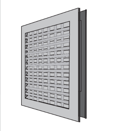 NGP L-VRSG-2 Vandal Resistant Security Louver