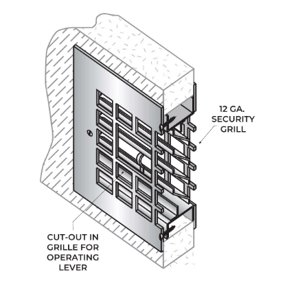NGP FLDL-SG2 Fire-Rated Fusible Link Louver w/ Security Grille Both Sides