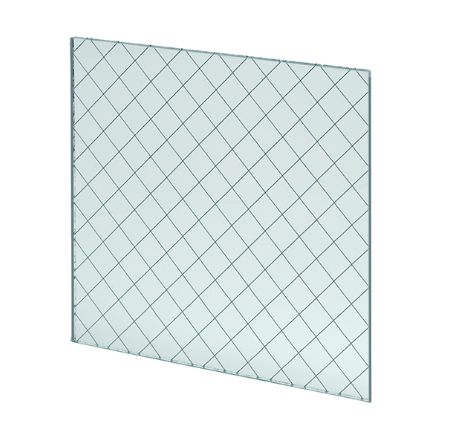 NGP WG 1/4" Safety Wired Glass for Round Lite Kit- Diamond