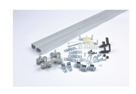 NGP SLAL-250-BP-2D Aluminum By-Pass, Top Mount Track System