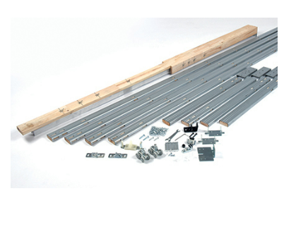 NGP SLAL-250-PDKT-6M-48 Aluminum Sliding Door Hardware- Pocket Door Frame Kit