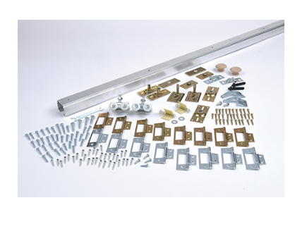 NGP SLAL-75-BF4DR Aluminum Bi-Fold, Top Mount, Four Door Track System