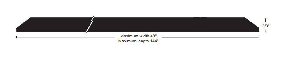 NGP 838 Aluminum Cover Plate, 3/8"