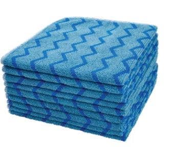 Rubbermaid Commercial Products FGQ62000GR00 HYGEN 16" x 16" Microfiber Cloth, 12 Pack, Green Finish