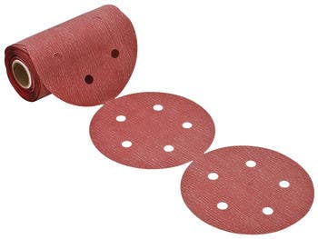Hafele 005.33. Abrasive Disc, Hook-N-Loop 5", 5 Holes