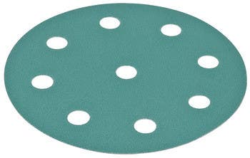 Hafele 005.33. Abrasive FilmBac Disc, Hook-N-Loop Premium 6", Aluminum Oxide, 9 Holes