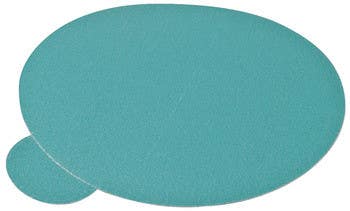 Hafele 005.33. Abrasive FilmBac Discs, 6", Premium, Aluminum Oxide, Tabbed, PSA, No Holes, 100/Pk