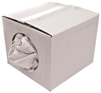 Hafele 008.54. Wiping Cloth Pre-Washed Cot Knit White