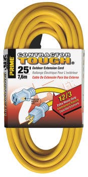Hafele 008.74. Extension Cord Yellow 12/3