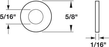 Hafele 037.05.934 Washer, for Decorative Hardware Screws
