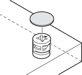 Hafele 045.26.101 Capfix Cover Cap Wood 18MM Prefin Maple