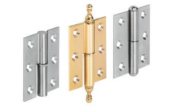 Hafele 307.01. Cranked Hinge, Butting for Front-Hung Doors