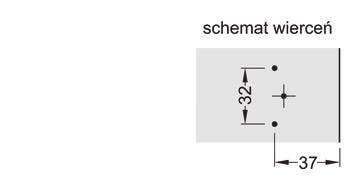 Hafele 315.98. Mounting Plate, for Clip-On Hinges