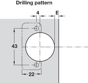 Hafele 327.20.000 S-Series 100 Full FS Mod 16 Screw
