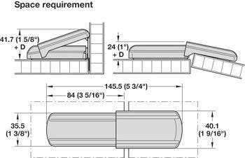 Hafele 329.08. Cover Cap Set for Lapis 110 Degree Concealed Hinge, Chrome-Plated, Polished, 2/Pk