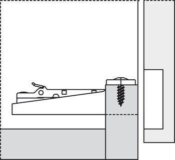Hafele 329.82.640 Clip Face Frame Mounting Plate, Salice