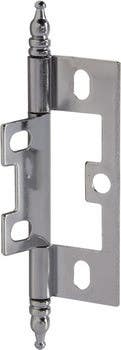 Hafele 351.95. Decorative Butt Hinge, Non-Mortise, Minaret Finial