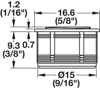 Hafele 356.06.466 Magnetic Catch, Adjustable