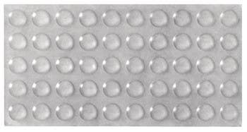 Hafele 356.25.445 Door Bumper, Round, BS-40, 6.4 mm, Height: 1.6 mm