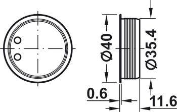 Hafele 407.34.710 Mounting Plate Steel