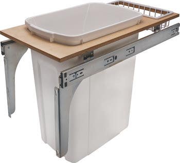 Hafele 503.12. Waste Bin Pull-Out, KV Wood Frame, Side Mount, Single