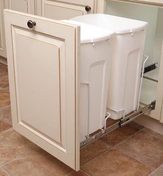 Hafele 503.13. Waste Bin Pull-Out, KV Bottom Mount, Double