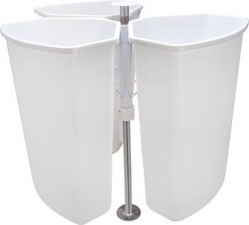 Hafele 503.14.700 Corner Recycling Bin, KV, Triple Bin