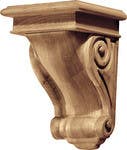 Hafele 194.69. Corbel Rosette 5-3/4" X 9