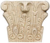 Hafele 194.78. Carved Oranment Acanthus 5-1/8X4-1/2X1-9/16