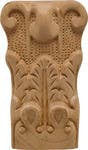 Hafele 194.78. Carved Oranment Acanthus 2 15/16 X 5 X 1 1/2