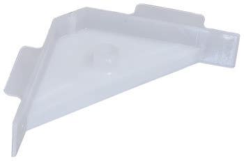 Hafele 260.44.411 Corner Bracket , Plastic , 67 x 18 mm , With Tabs